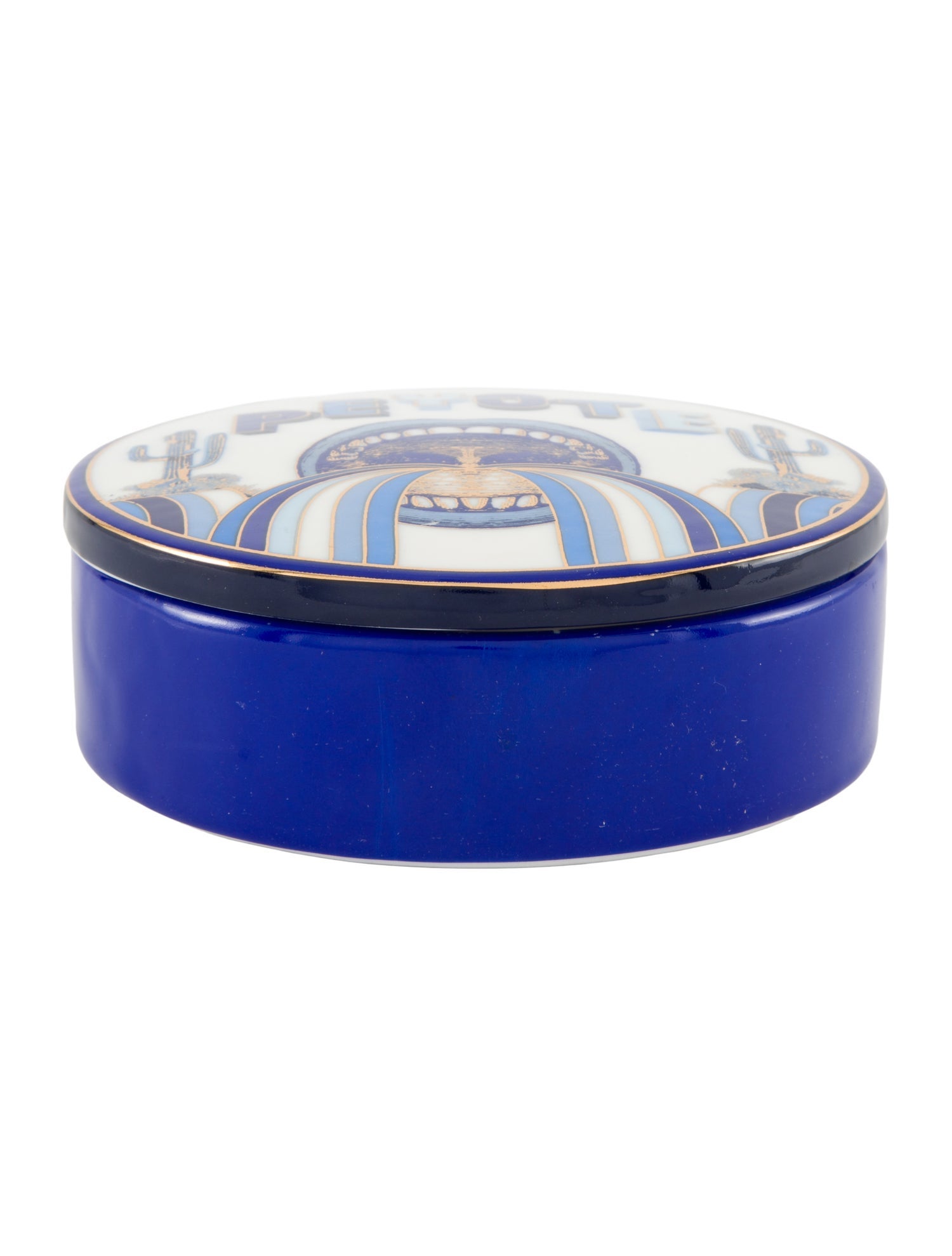 Jonathan Adler Druggist Peyote Porcelain Round Box