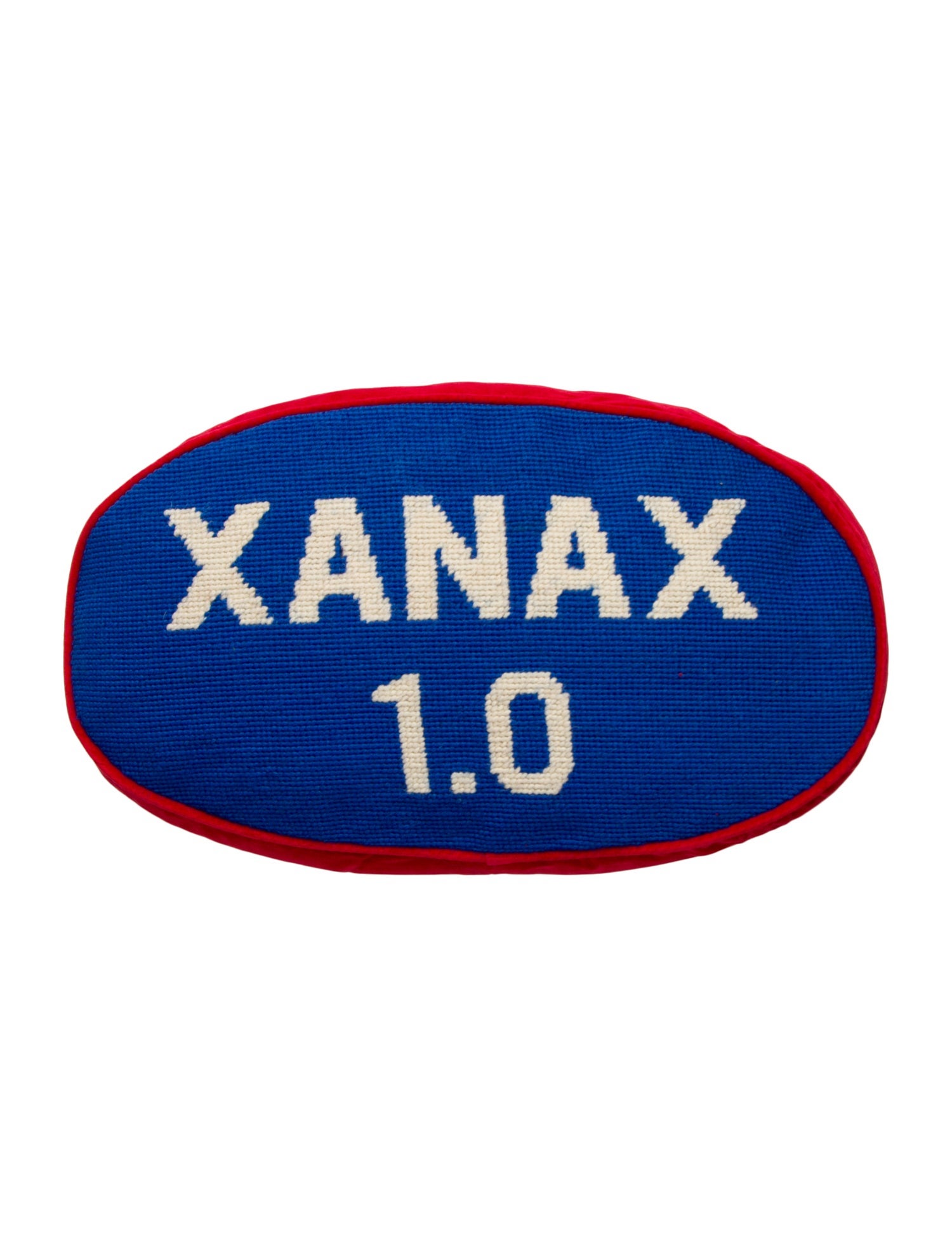 Jonathan Adler Xanax 1.0 Needlepoint Throw Pillow