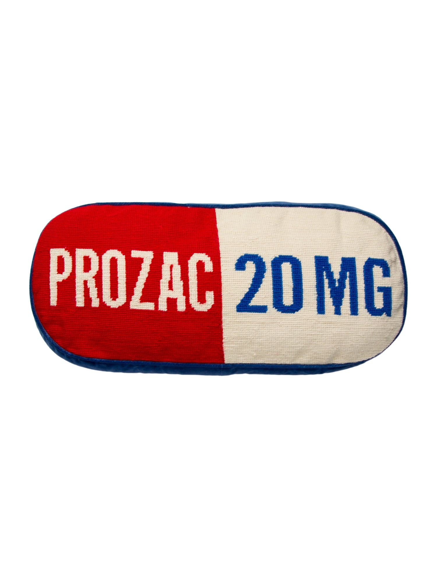 Jonathan Adler Prescription Prozac 20MG Needlepoint Throw Pillow