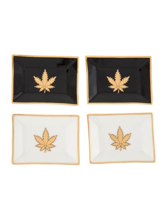 Jonathan Adler Set Of 4 Hashish Mini Catchall Trays
