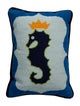 Jonathan Adler Seahorse Needlepoint Throw Pillow