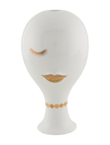 Jonathan Adler Decorative Accents White Gilded Muse Vase