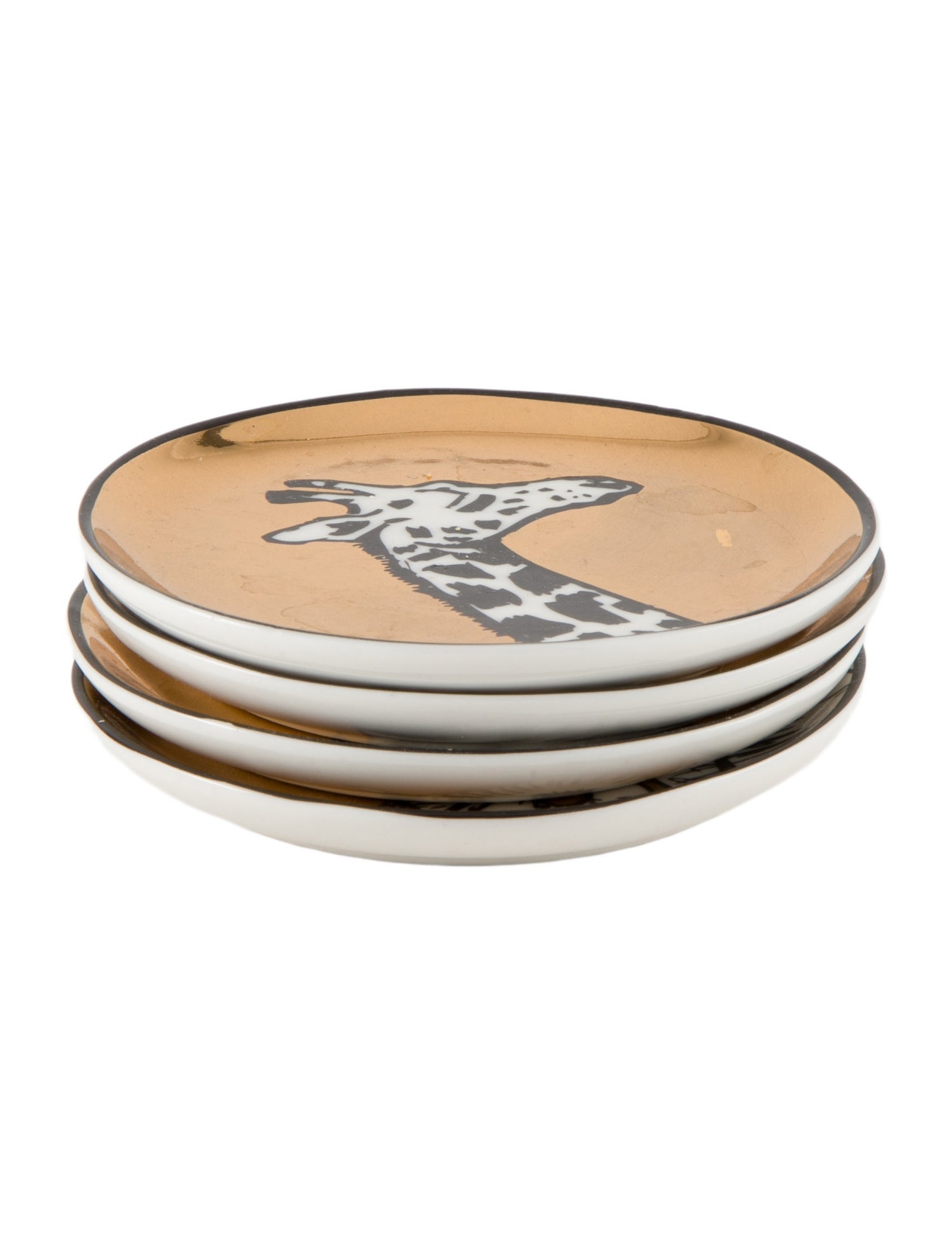 Jonathan Adler Set of 4 Animalia Porcelain Coasters
