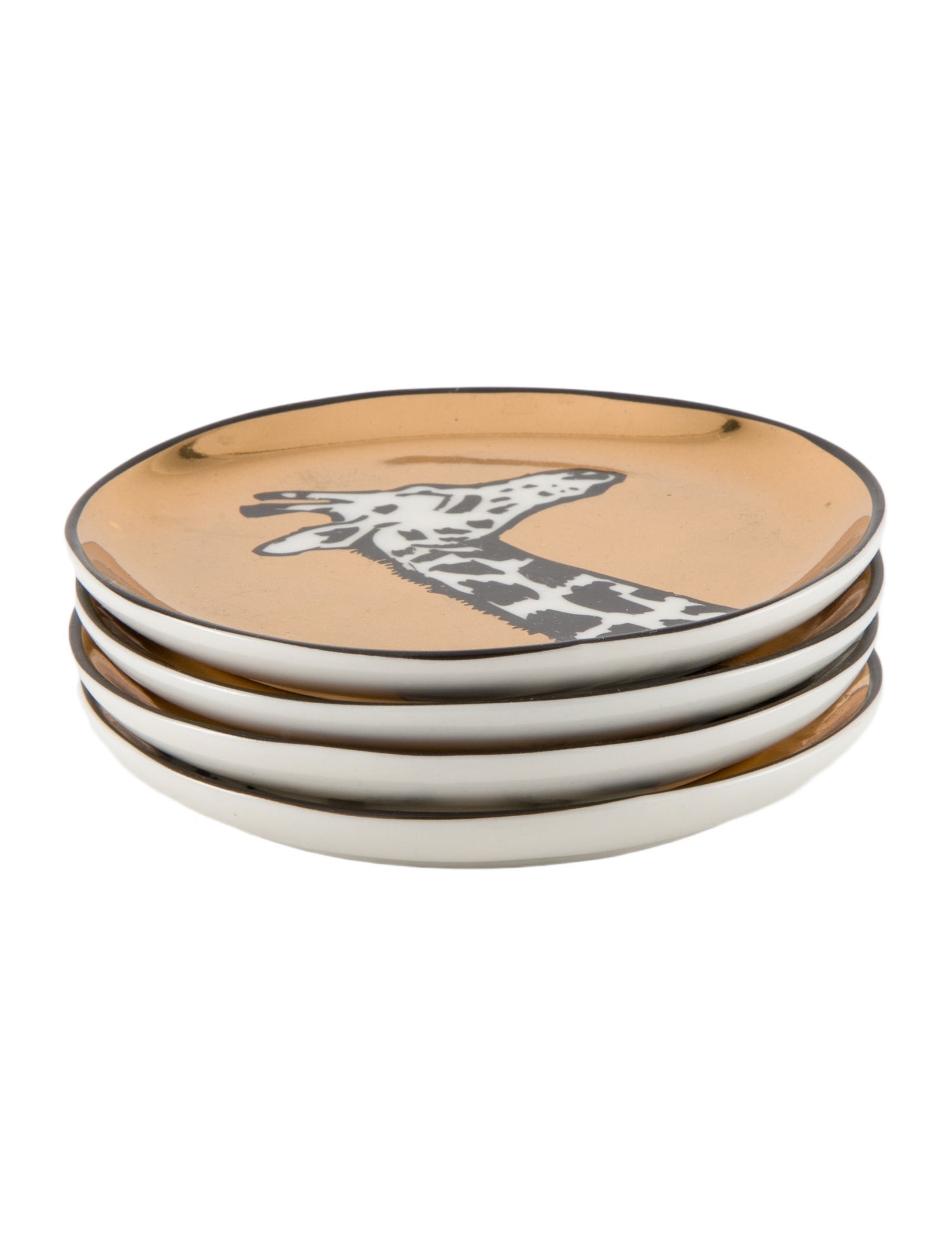 Jonathan Adler Set of 4 Animalia Porcelain Coasters