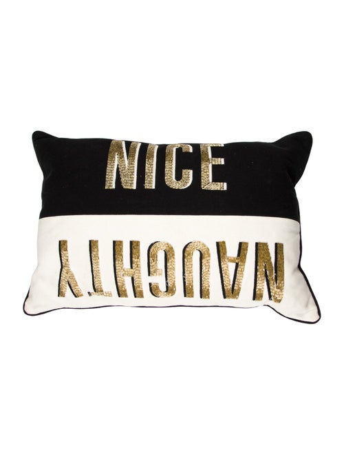 Jonathan Adler Naughty Or Nice Throw Pillow
