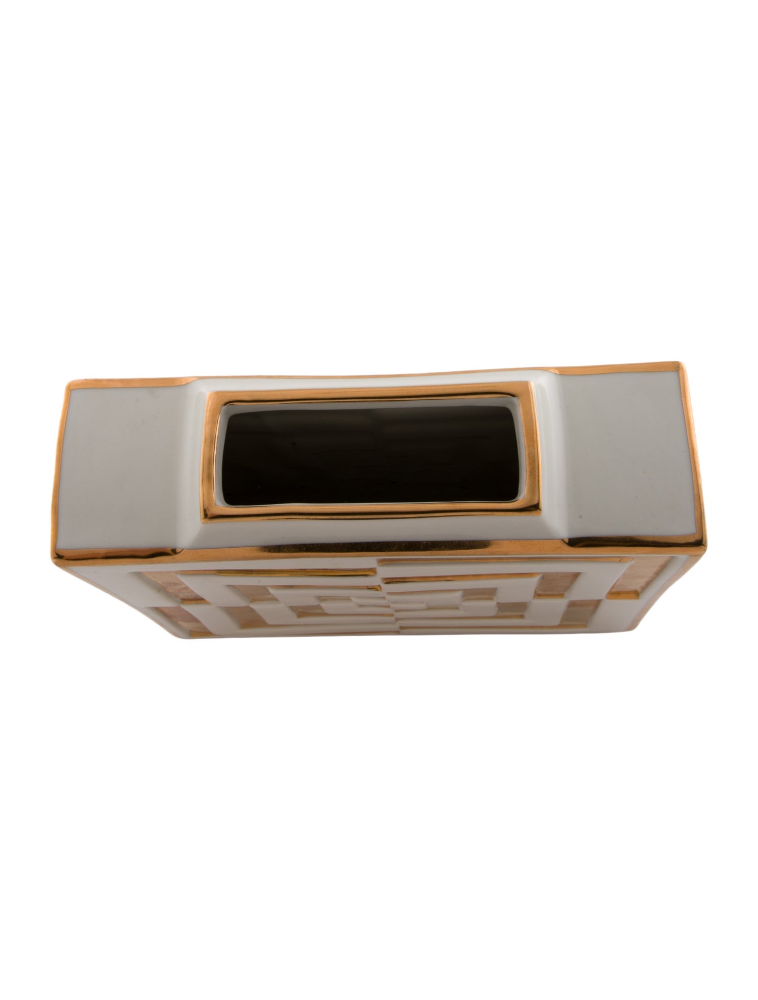 Jonathan Adler Furtura Op Art Square Vase