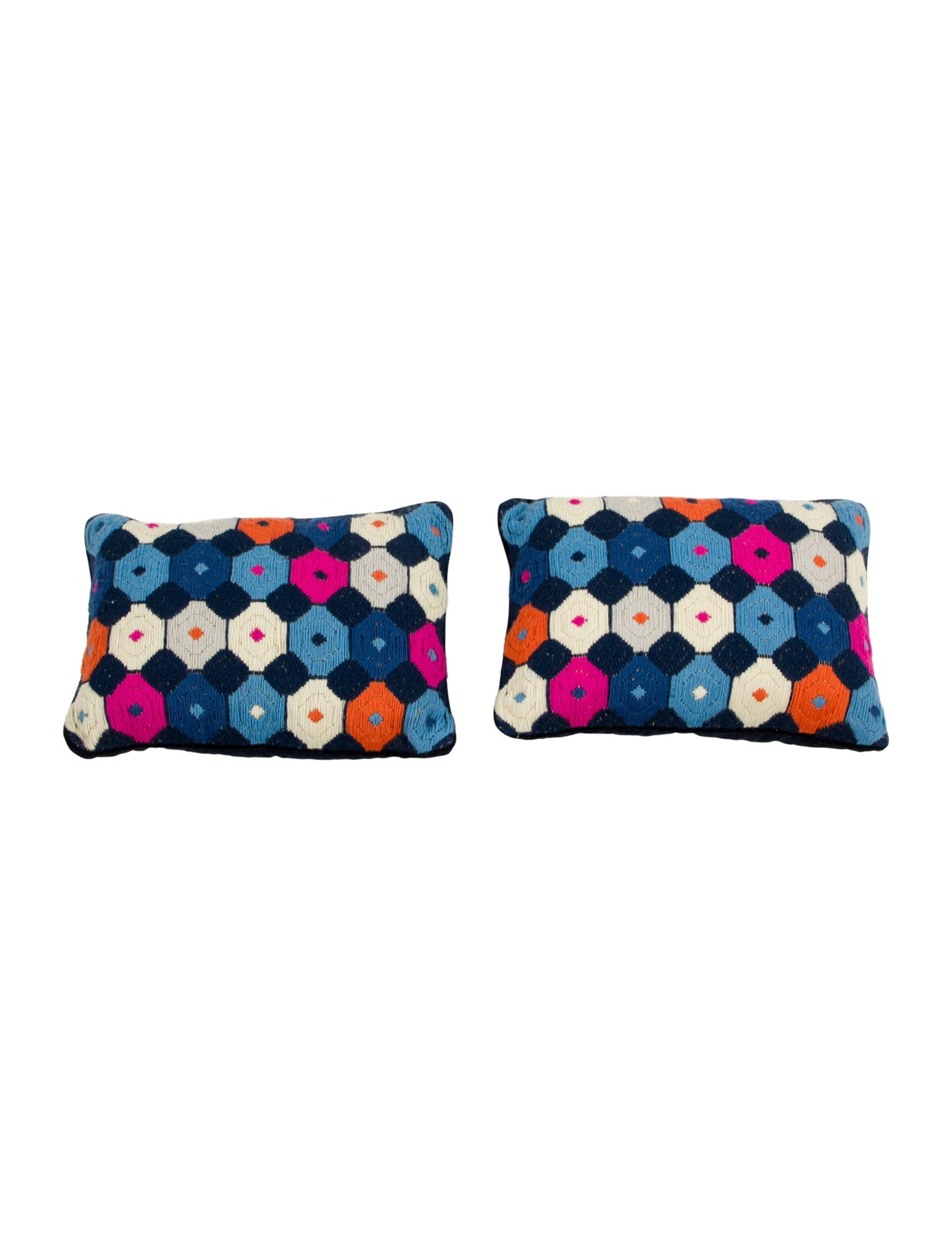 Jonathan Adler Pattern Throw Pillows Pair