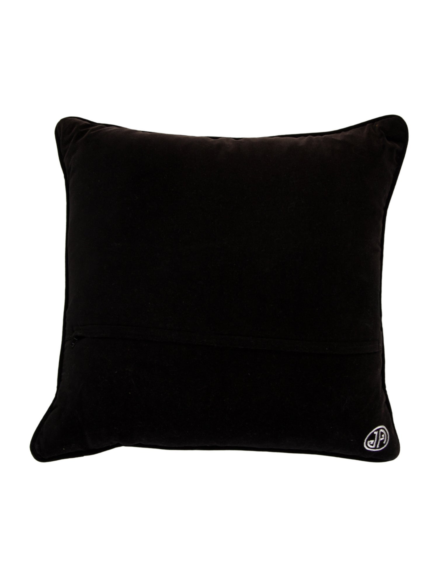 Jonathan Adler Lips Smolder Needlepoint Throw Pillow