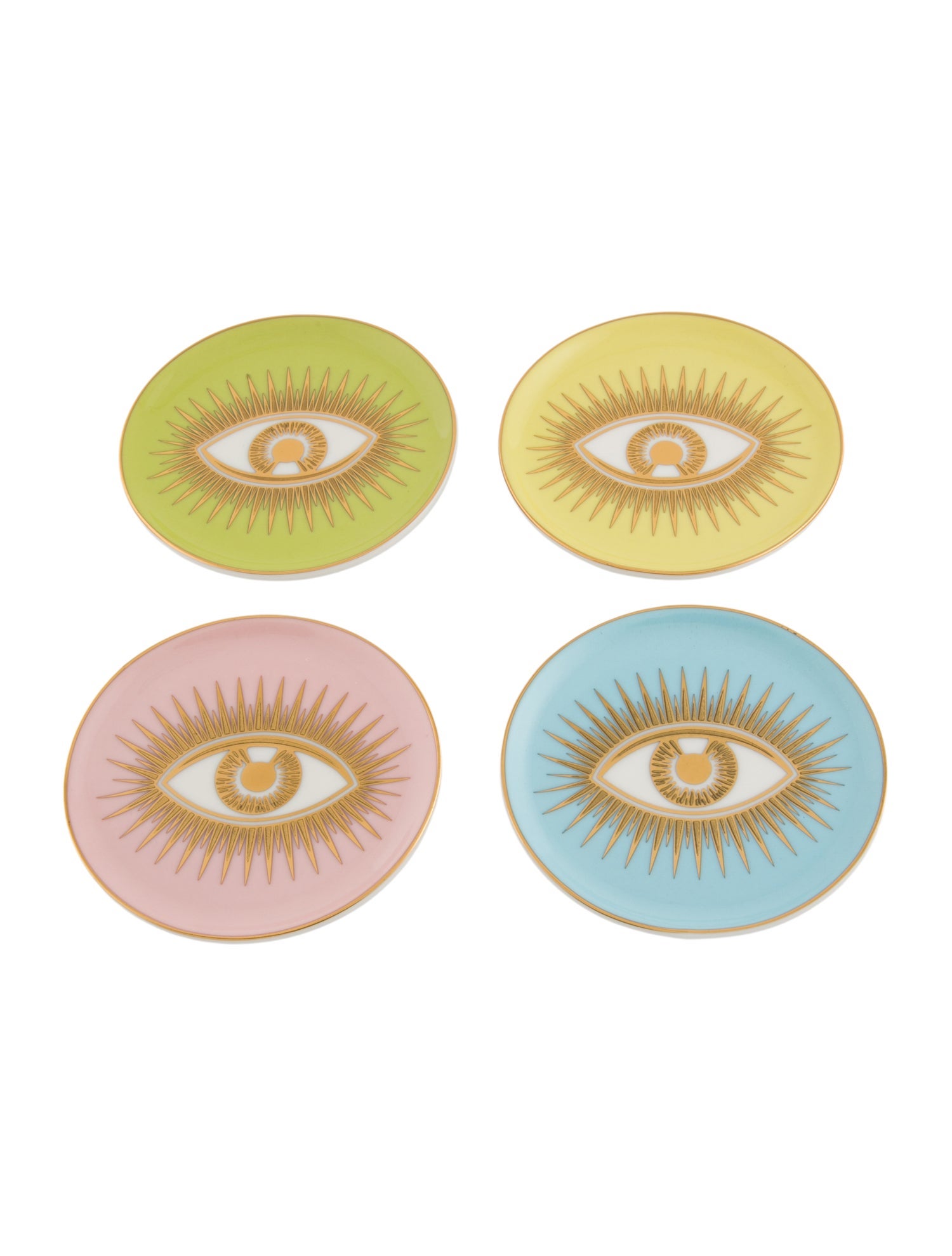 Jonathan Adler Le Wink Coasters in Porcelain