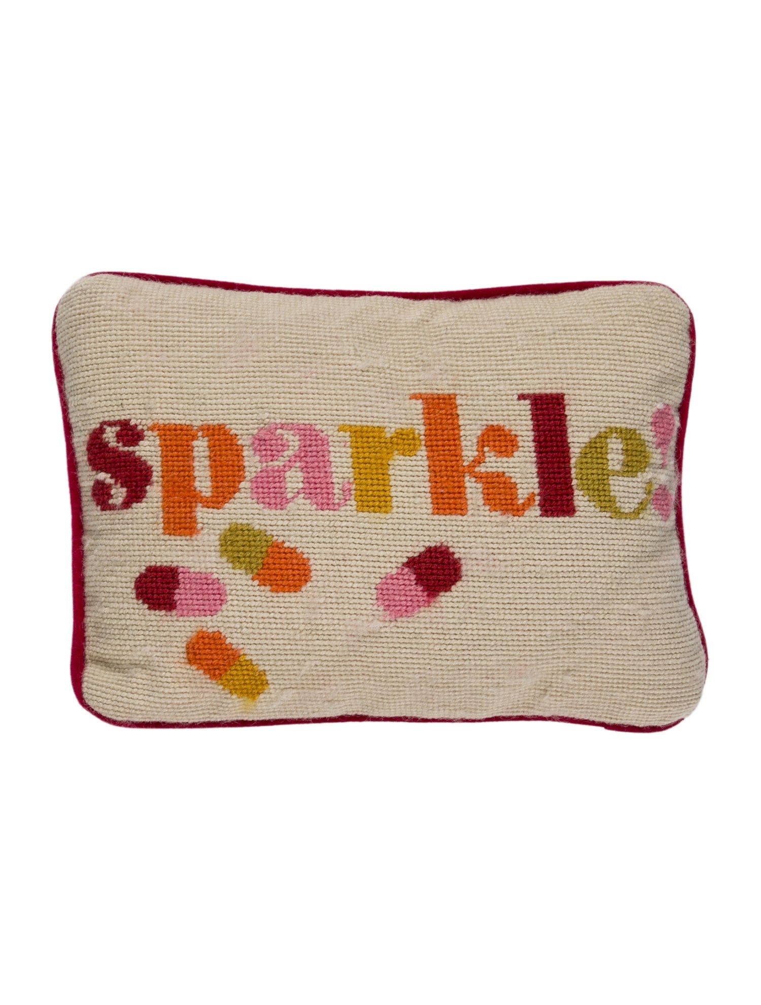 Jonathan Adler Sparkle! Needlepoint Throw Pillow