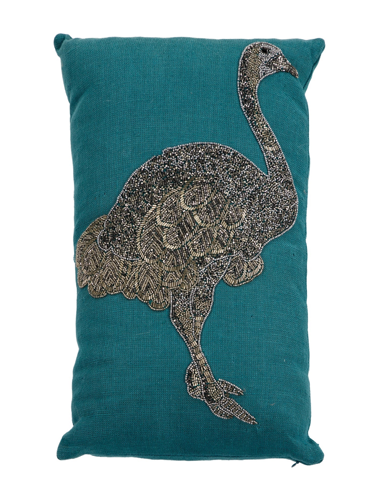 Jonathan Adler Zoology Beaded Ostrich Throw Pillow