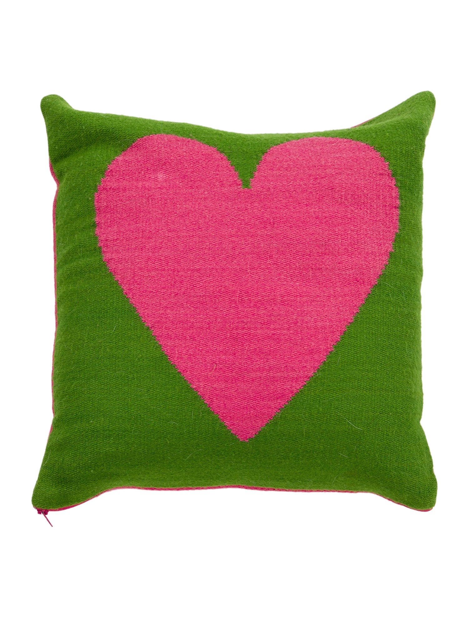 Jonathan Adler Peace & Heart Needlepoint Reversible Throw Pillow
