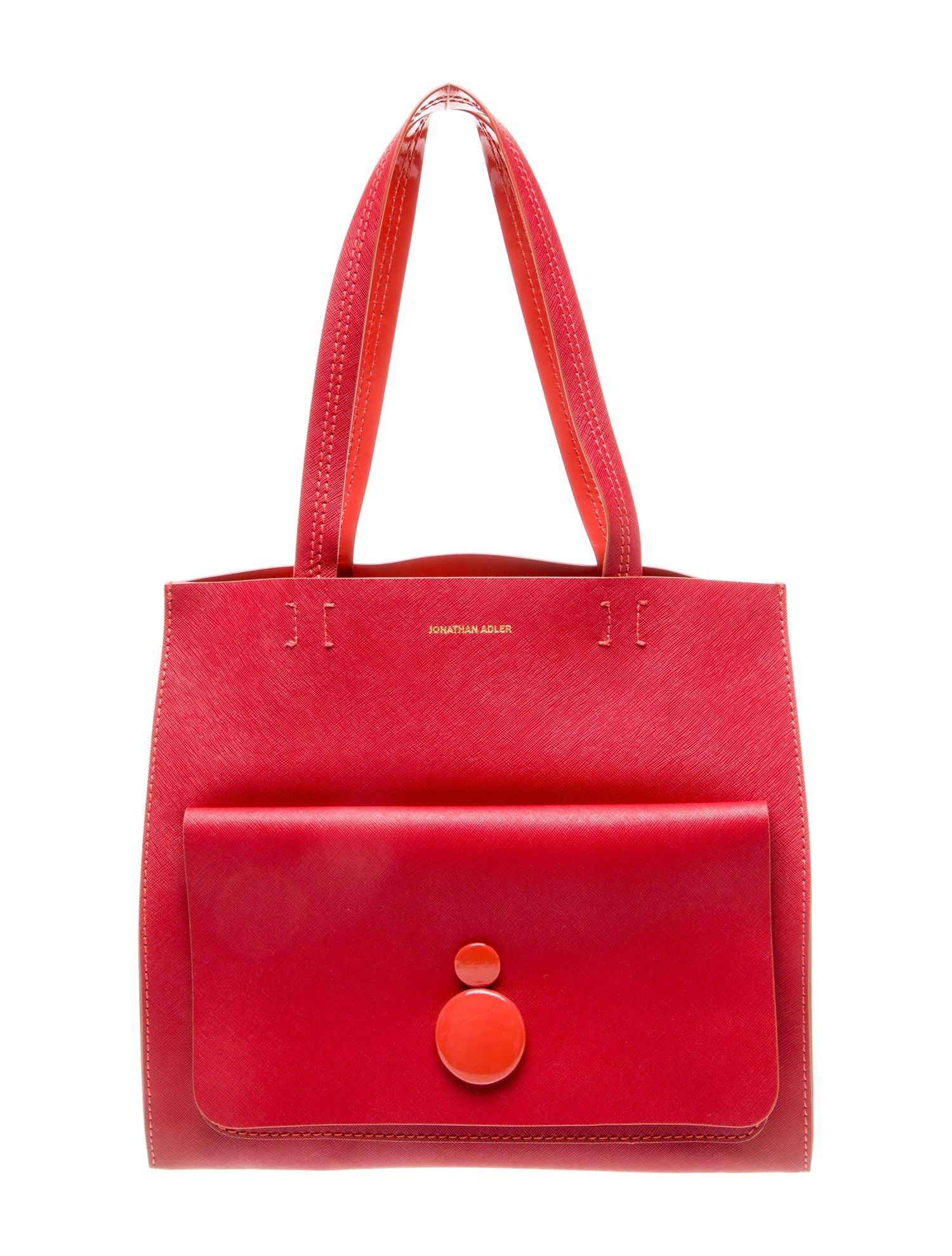 Jonathan Adler Leather Top Handle Bag