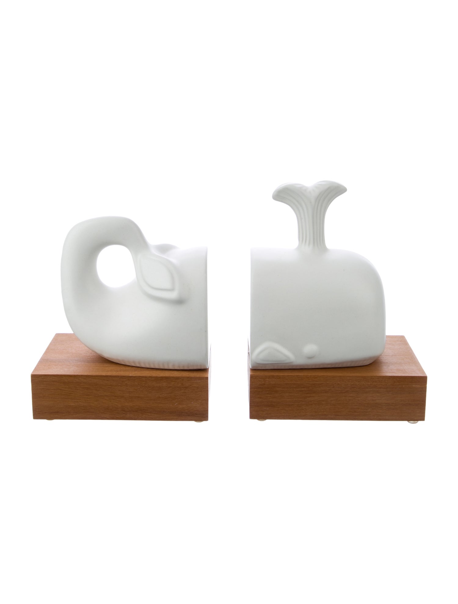 Jonathan Adler Pair of Whale Bookends