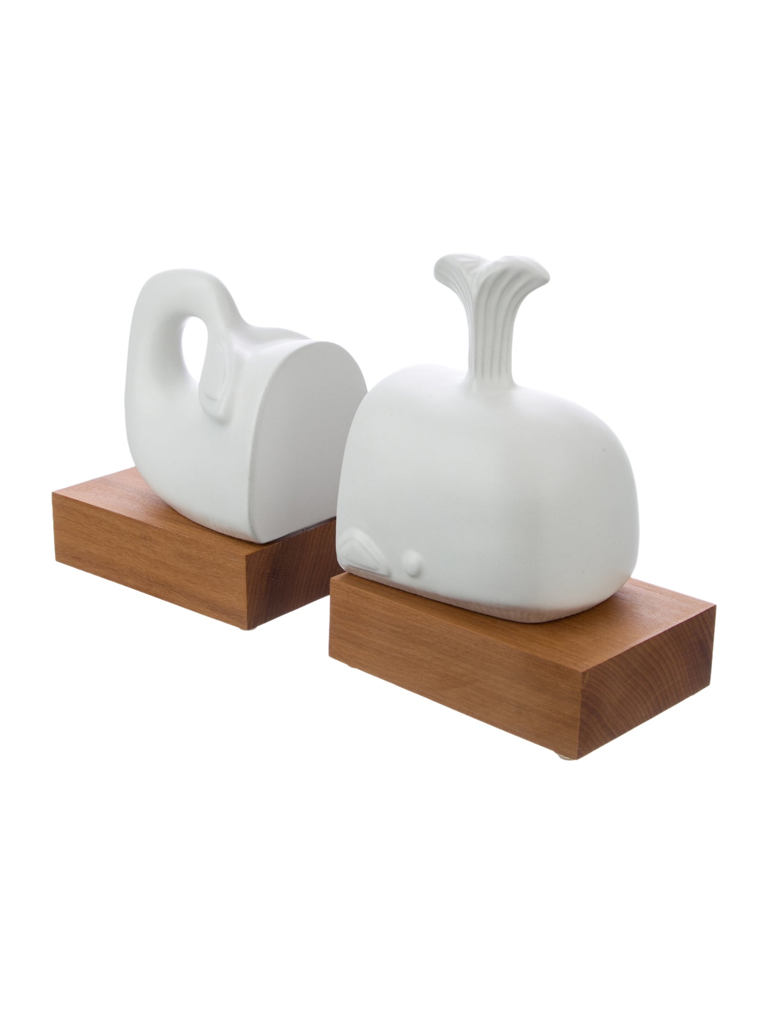 Jonathan Adler Pair of Whale Bookends