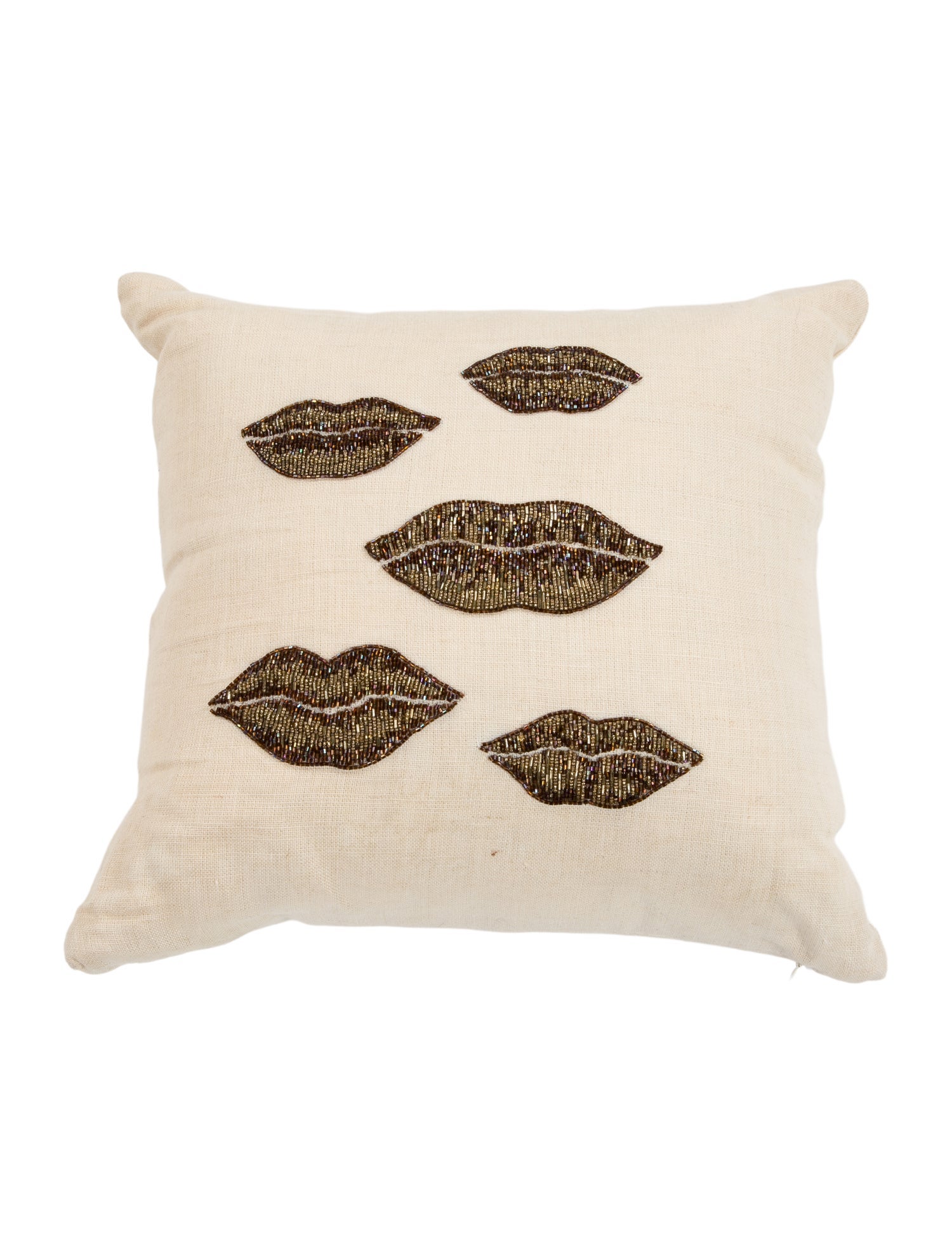 Jonathan Adler Beaded Linen Throw Pillow