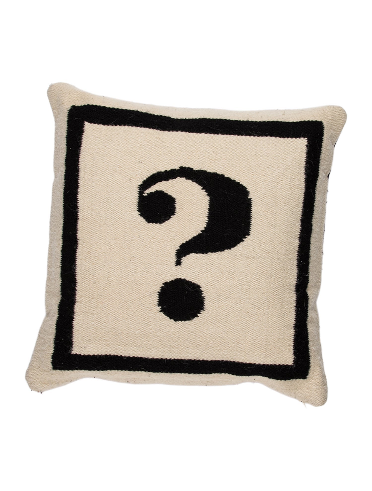 Jonathan Adler Reversible Letter Wool Throw Pillow