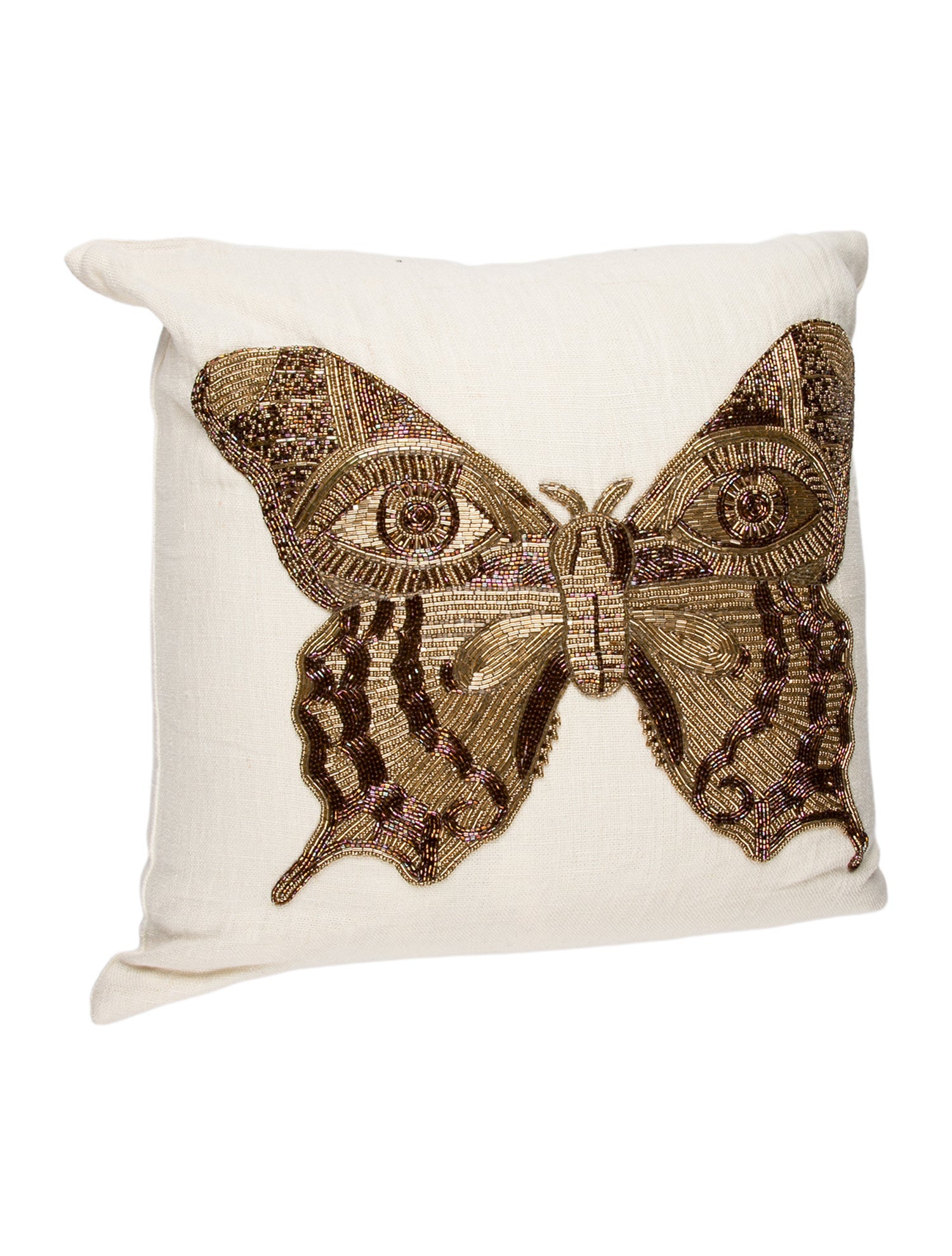 Jonathan Adler Butterfly Embellished Throw Pillow