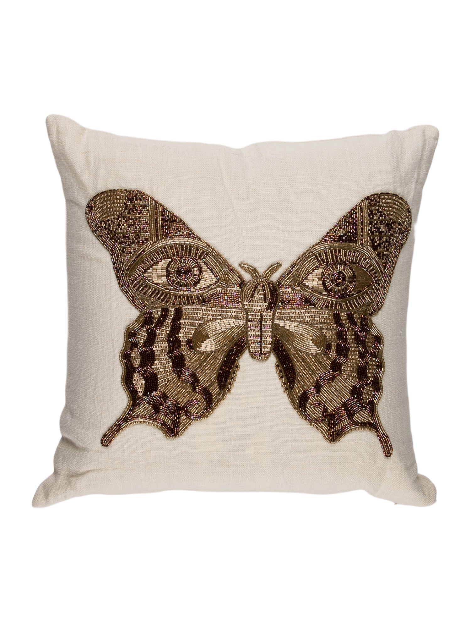 Jonathan Adler Butterfly Embellished Throw Pillow
