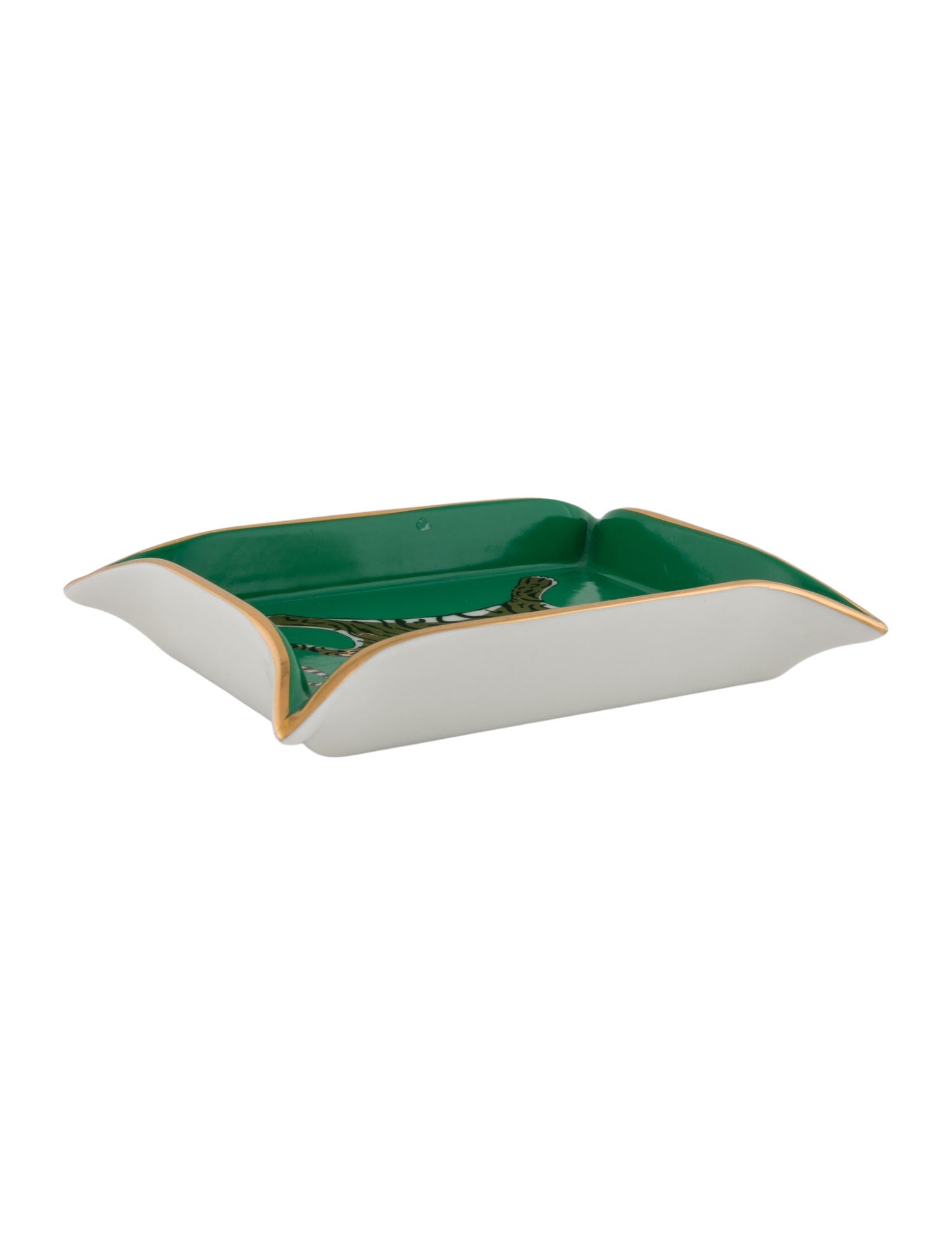 Jonathan Adler Porcelain Tiger Trinket Tray