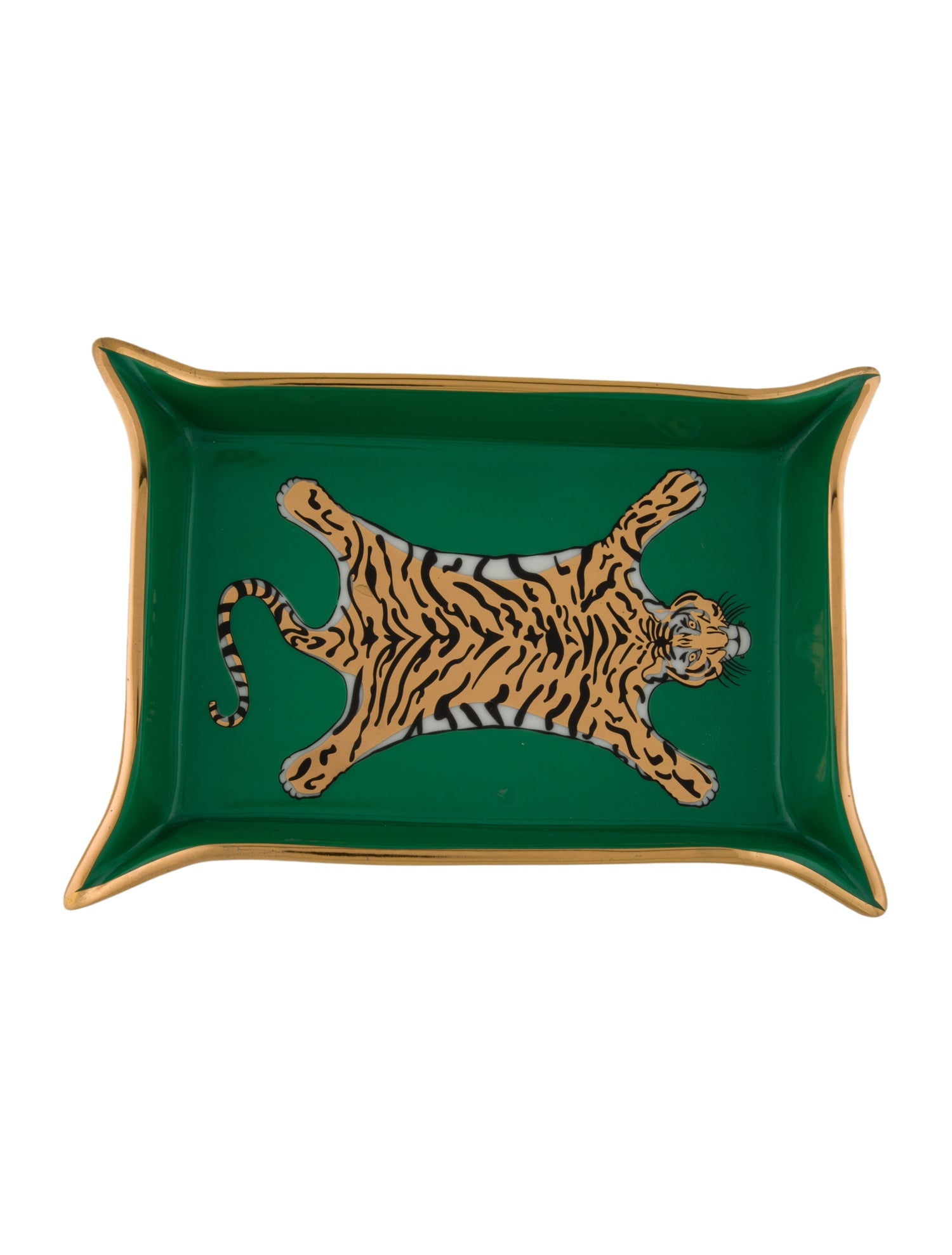 Jonathan Adler Porcelain Tiger Trinket Tray