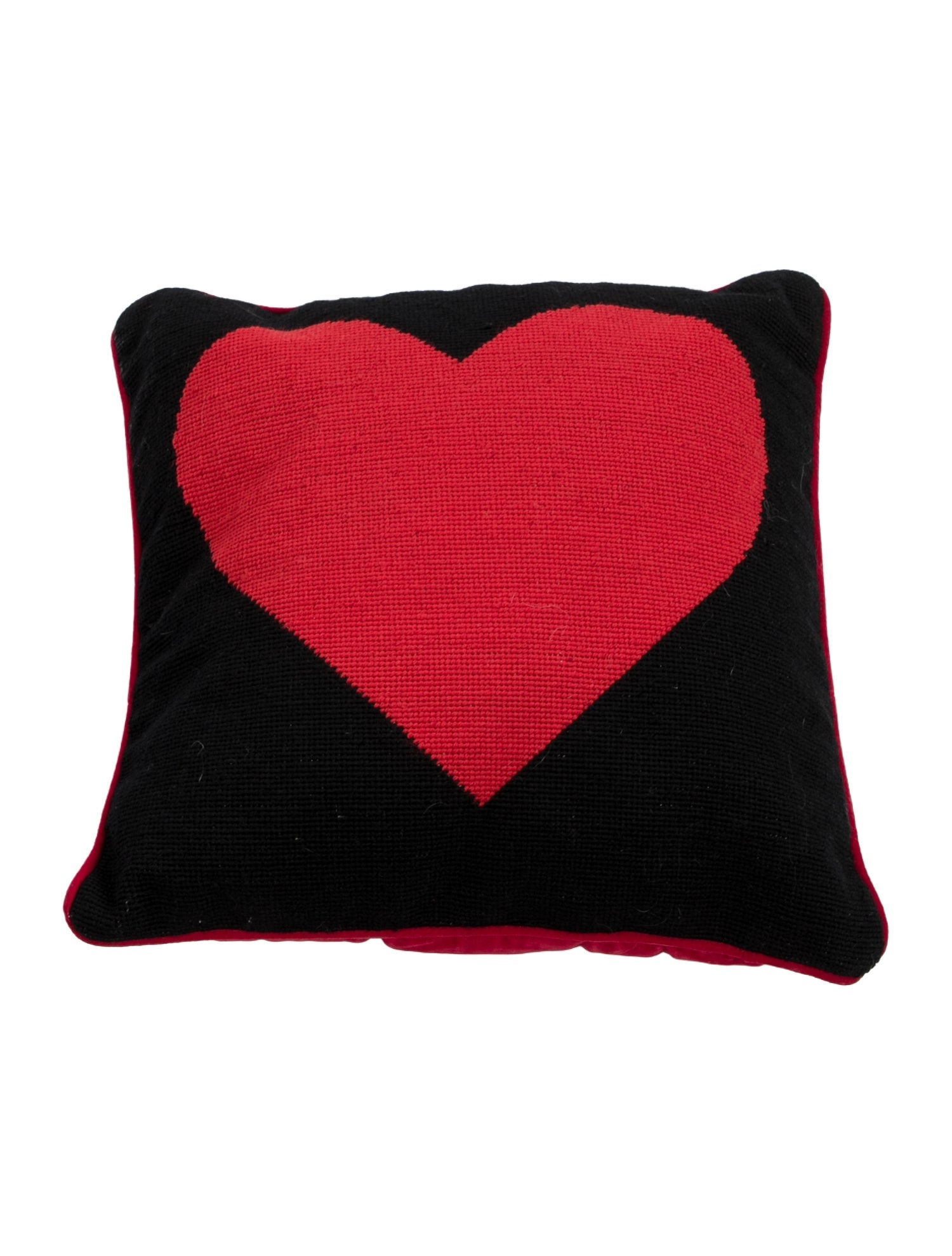 Jonathan Adler Heart Needlepoint Throw Pillow