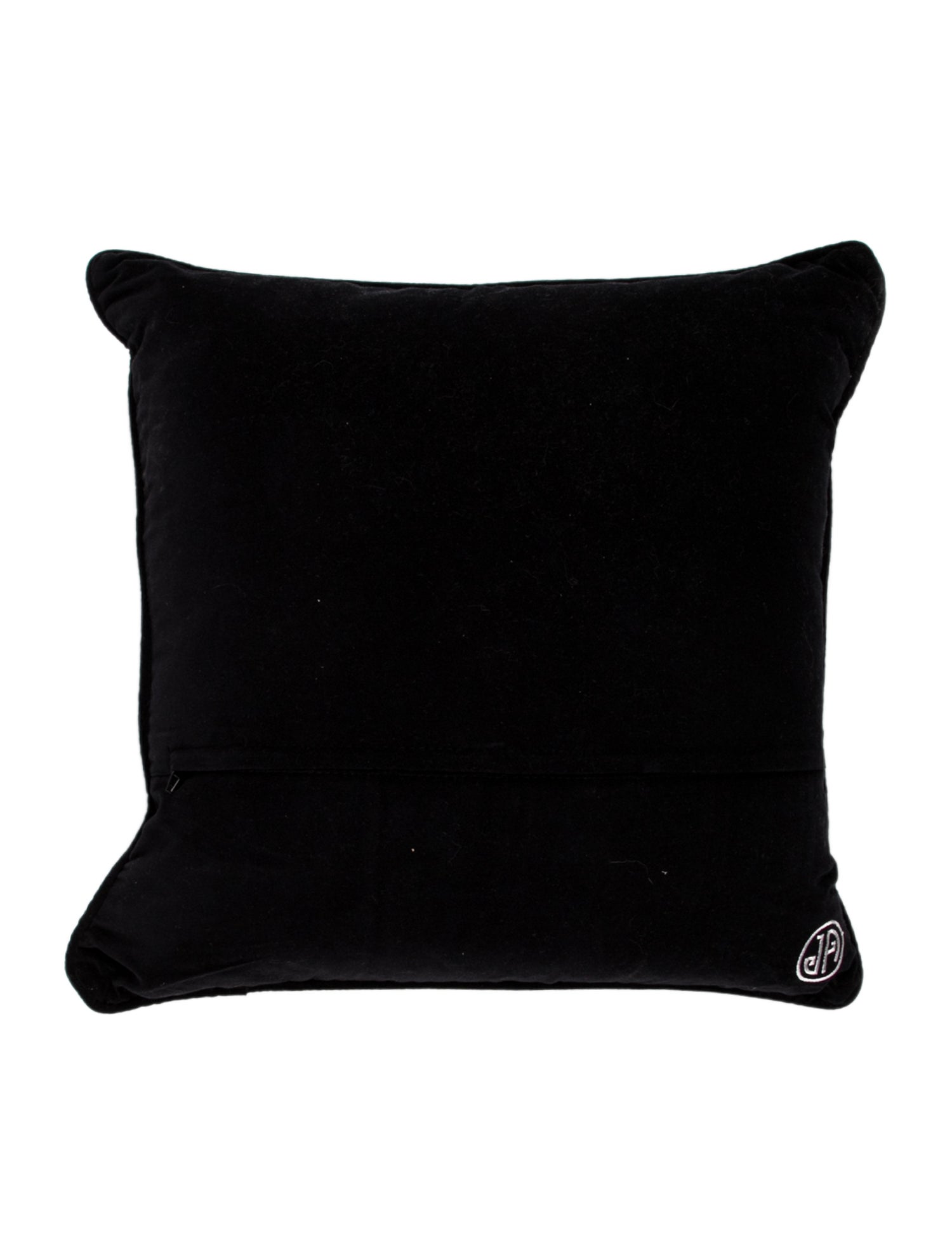 Jonathan Adler Lips Hush Needlepoint Throw Pillow