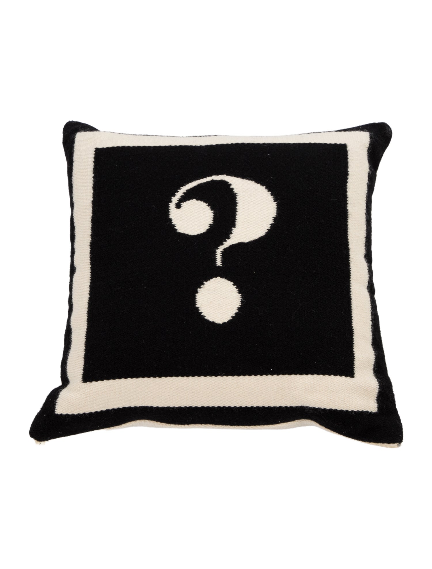 Jonathan Adler Reversible Question Mark Wool Throw Pillow