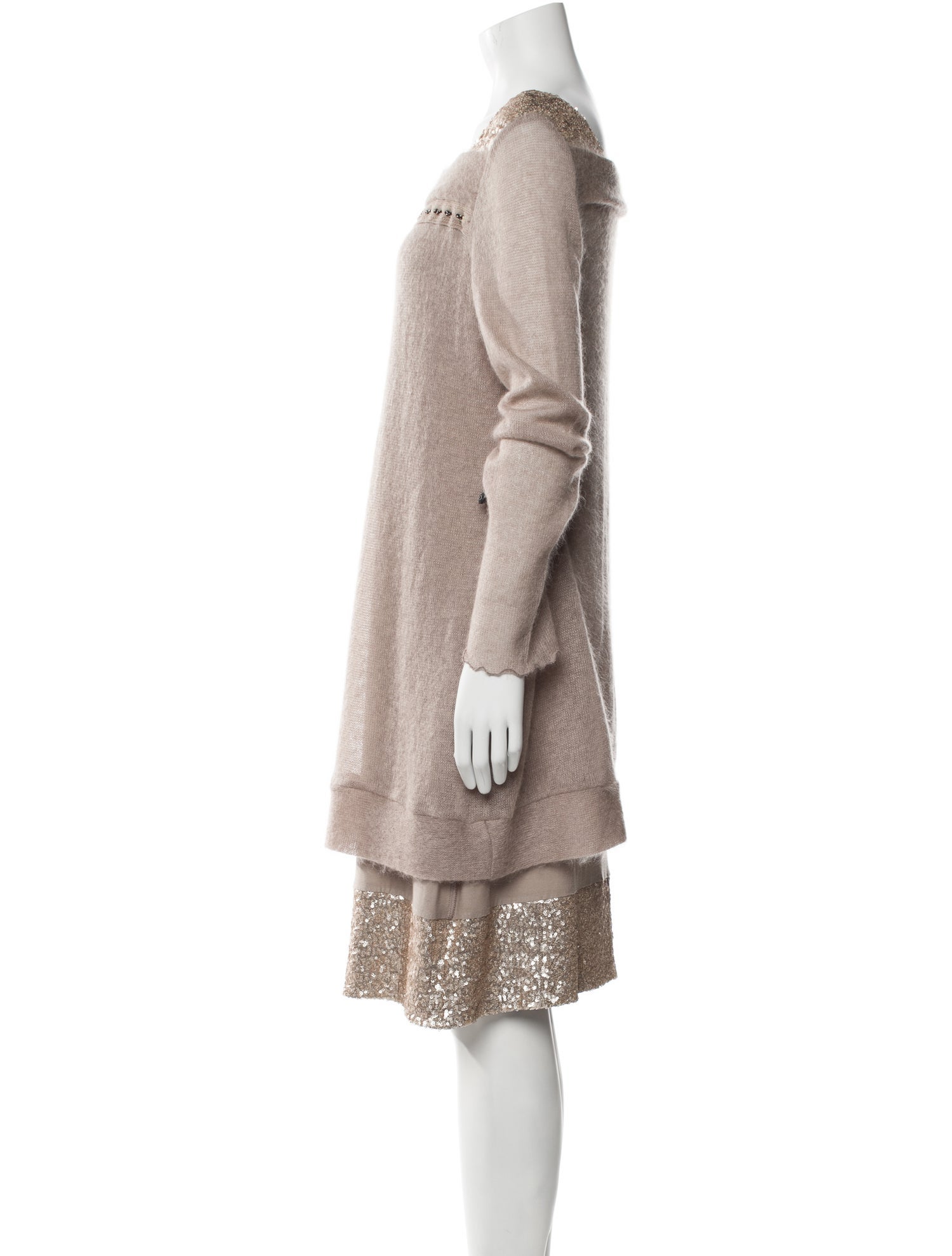 Jennifer Tattanelli Bateau Neckline Knee-Length Dress