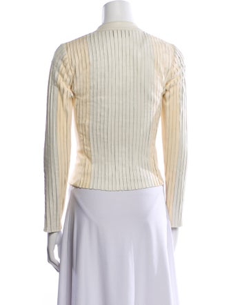 Jennifer Tattanelli Leather Striped Jacket