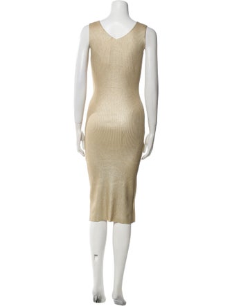 Jennifer Tattanelli Scoop Neck Midi Length Dress