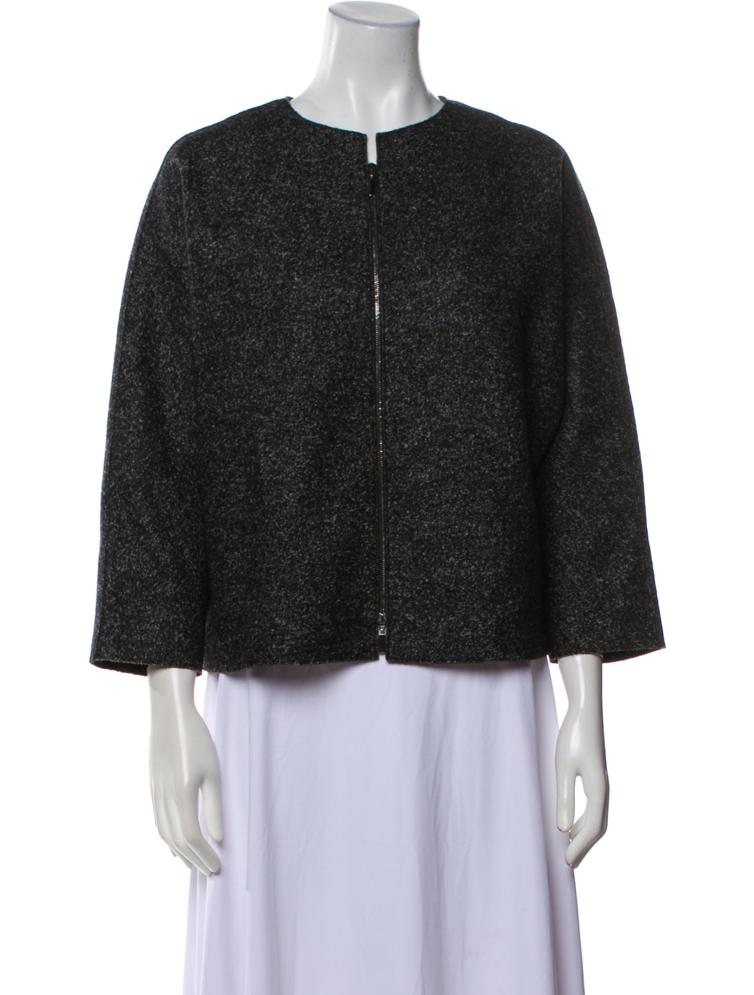 Jennifer Tattanelli Virgin Wool Tweed Pattern Jacket