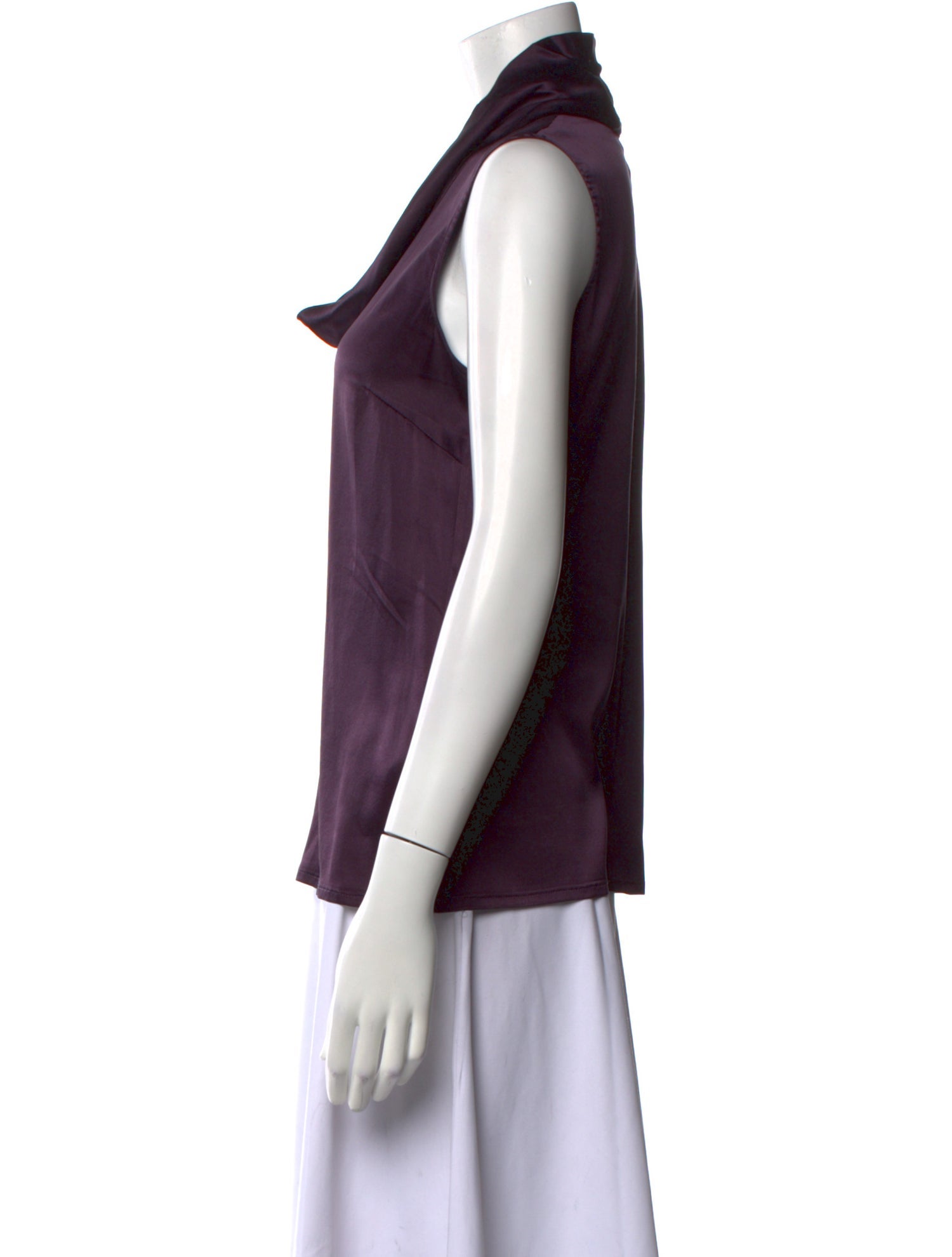 Jennifer Tattanelli Silk Cowl Neck Top