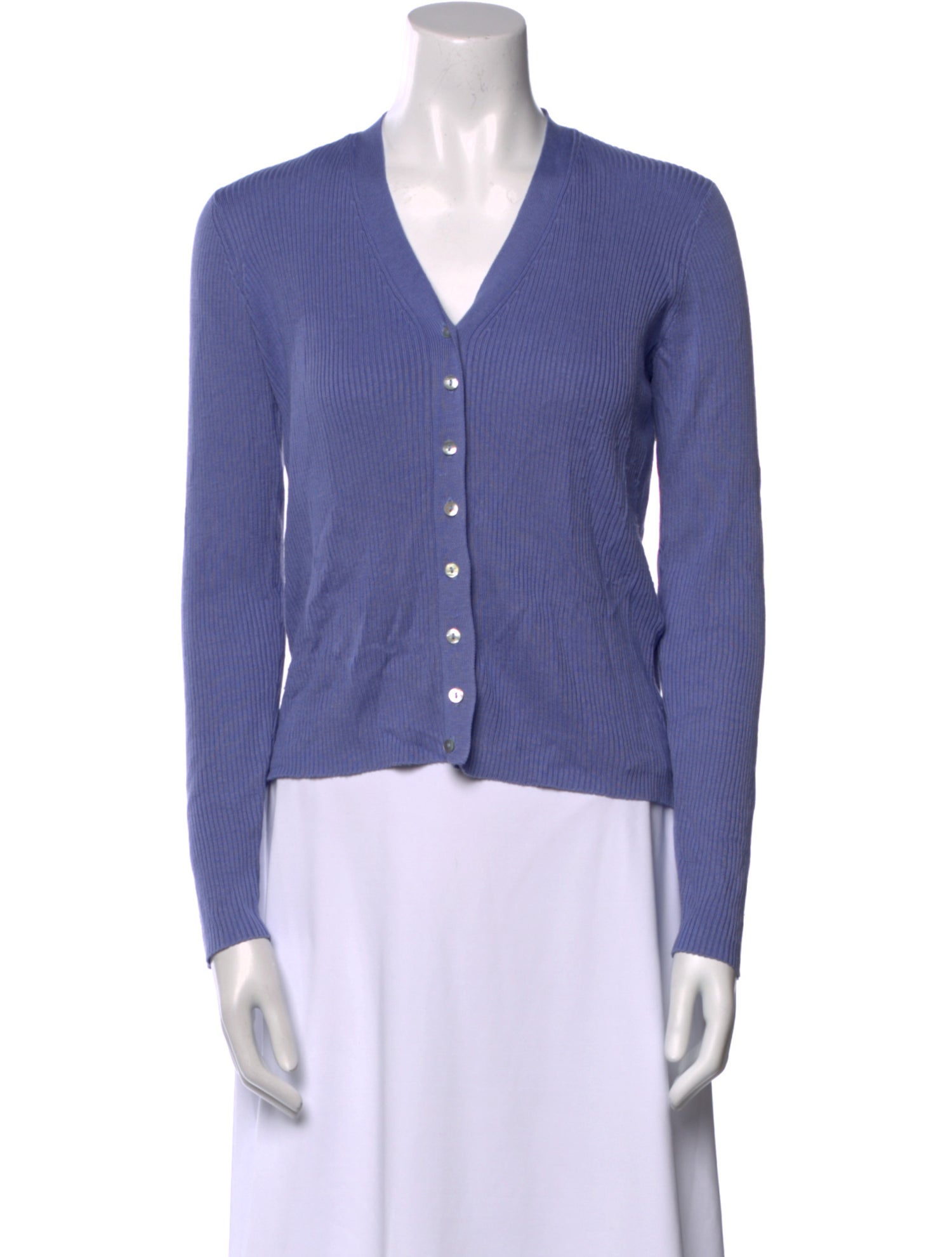 Jennifer Tattanelli Silk V-Neck Sweater