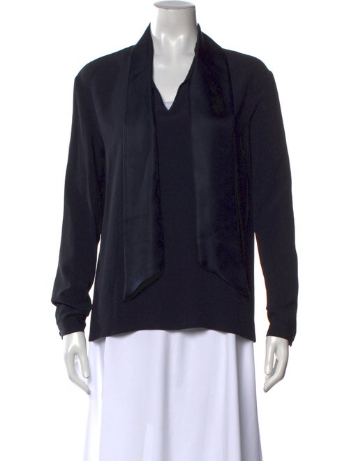 Jennifer Tattanelli Silk V-Neck Blouse