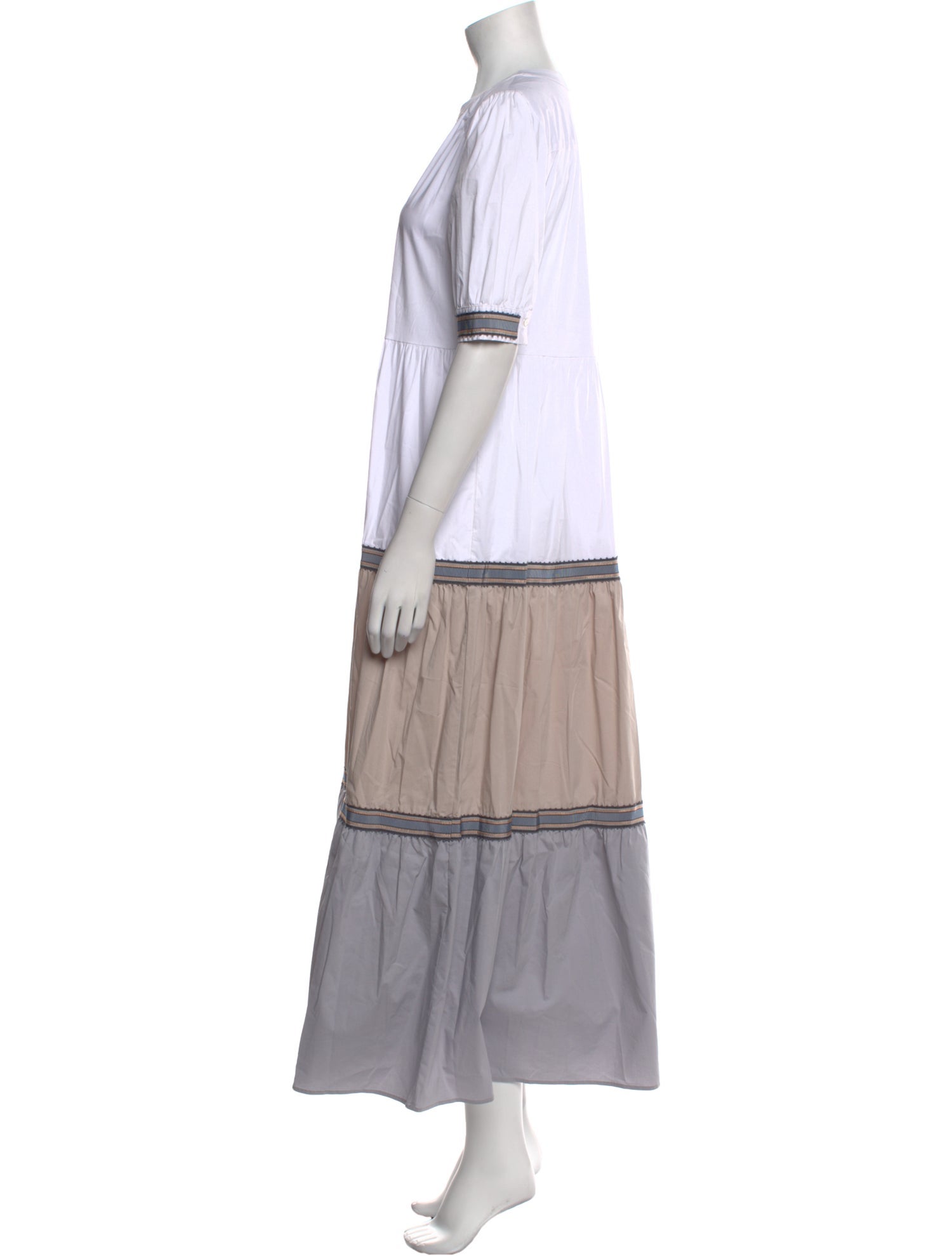 Jennifer Tattanelli V-Neck Long Dress