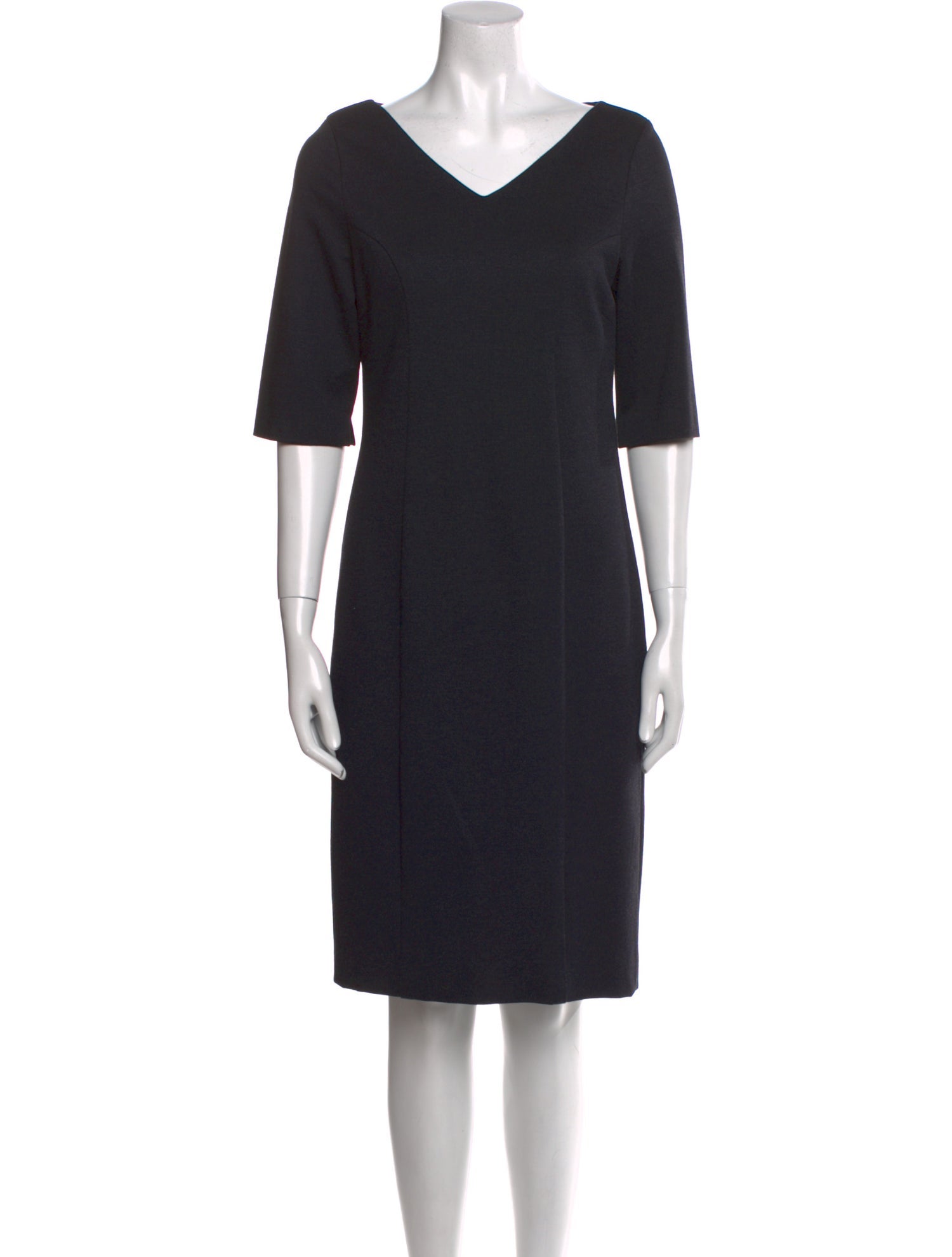 Jennifer Tattanelli V-Neck Knee-Length Dress