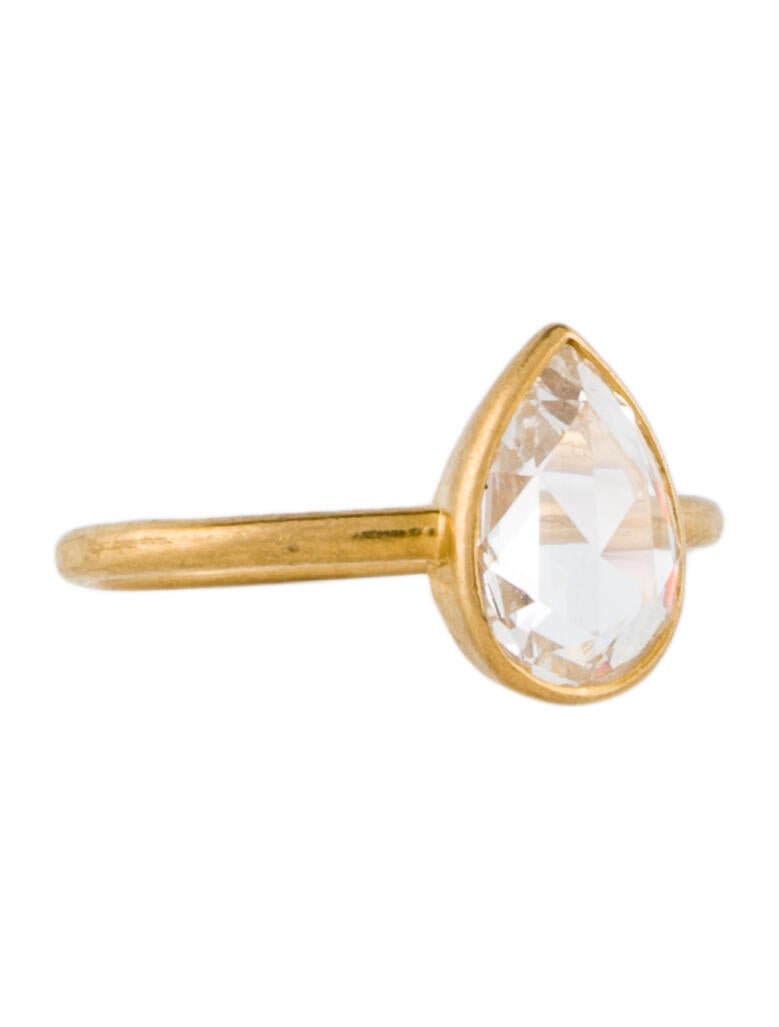 Jade Trau 20K Diamond Engagement Ring 20K Yellow Gold Engagement Ring