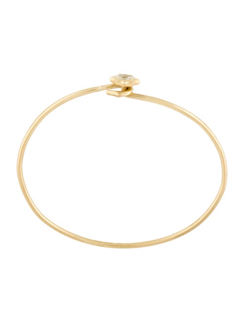 Jade Trau 18K Diamond Hook Bangle