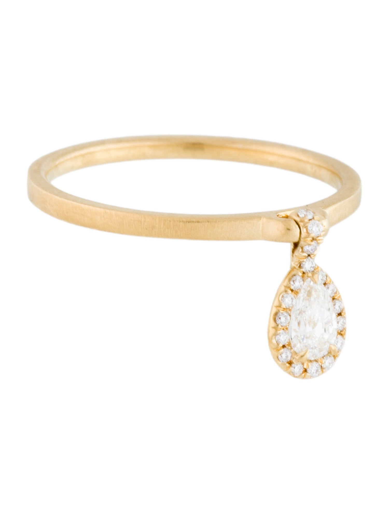 Jade Trau 18K Diamond Charm Ring