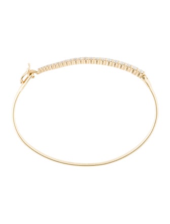 Jade Trau 18K Diamond Lunado Cuff Bracelet