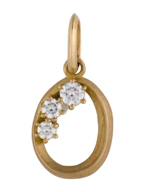 Jade Trau 18K Diamond Initial 'O' Charm