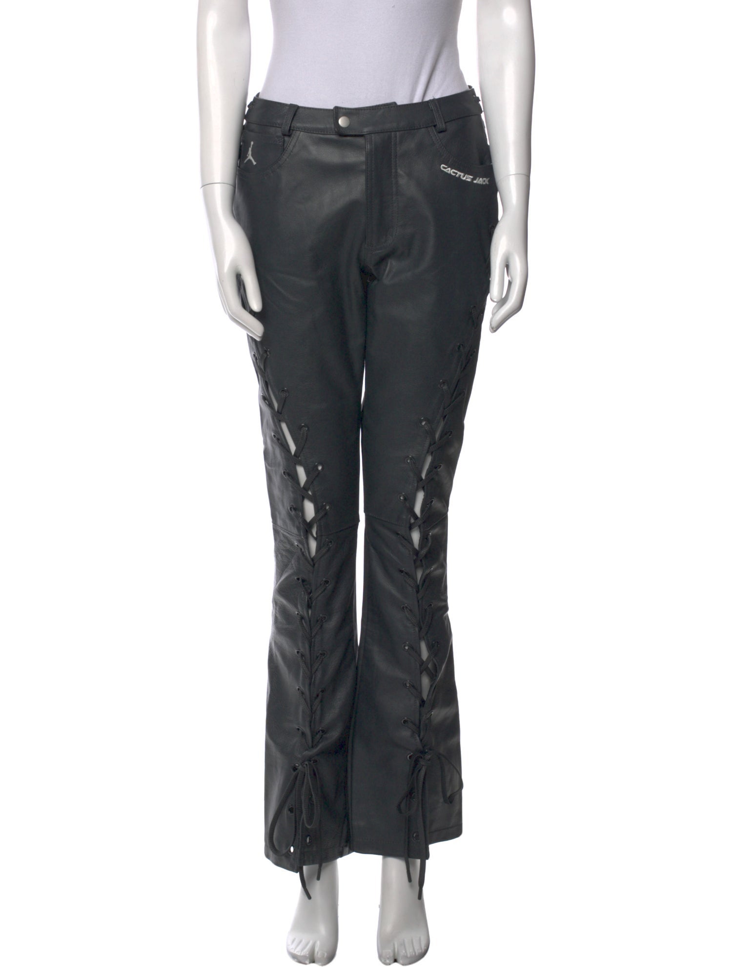 Jordan x Travis Scott Leather Wide Leg Pants w/ Tags