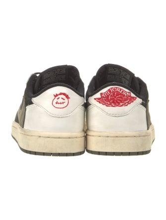 Jordan x Travis Scott Suede Printed Sneakers