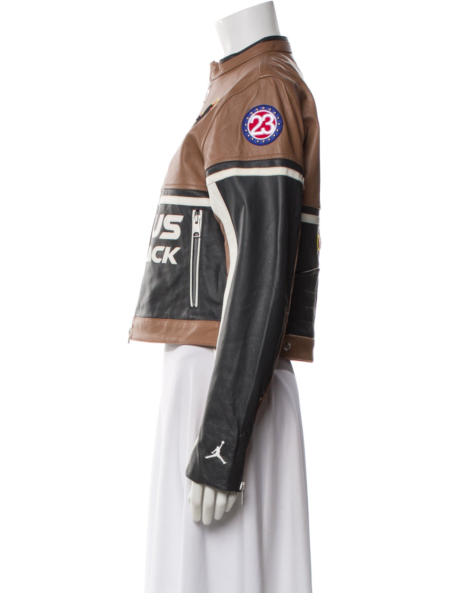 Jordan x Travis Scott Cactus Jack Leather Biker Jacket - Jackets, Clothing  - JTSOR20894 | The RealReal