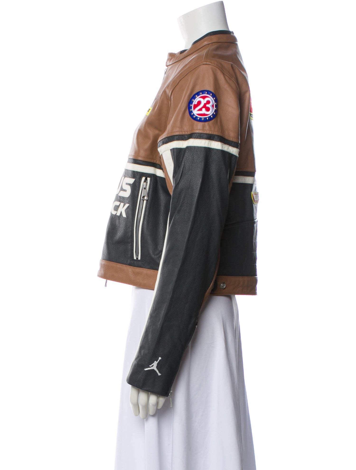 Jordan x Travis Scott Racing Leather Biker Jacket