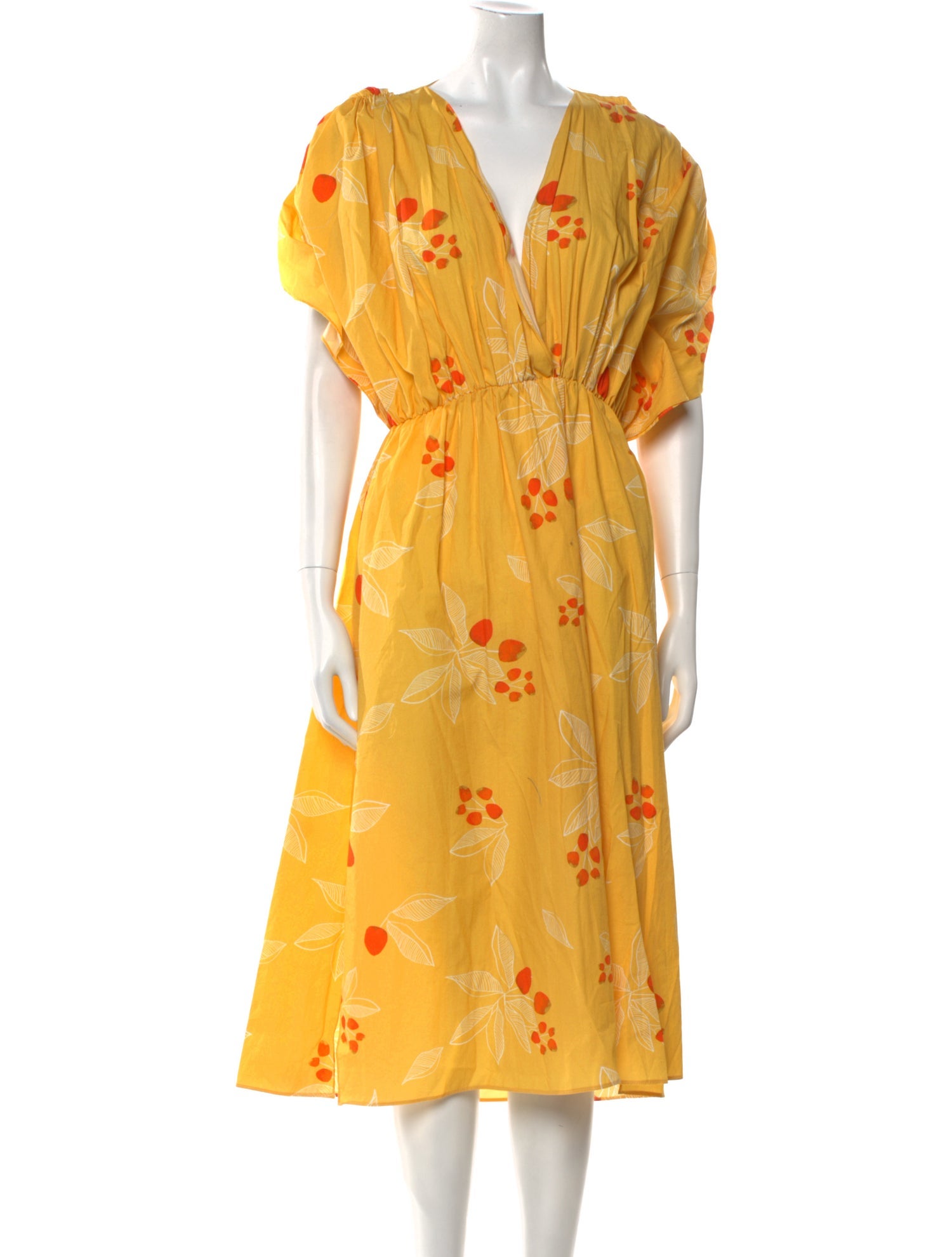 Juan Dios Swimwear Floral Print Midi Length Dress