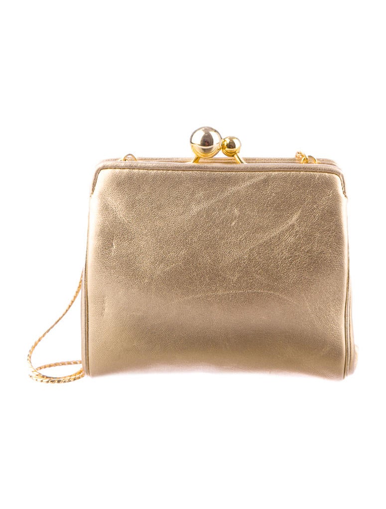 Judith Leiber Metallic Frame Bag