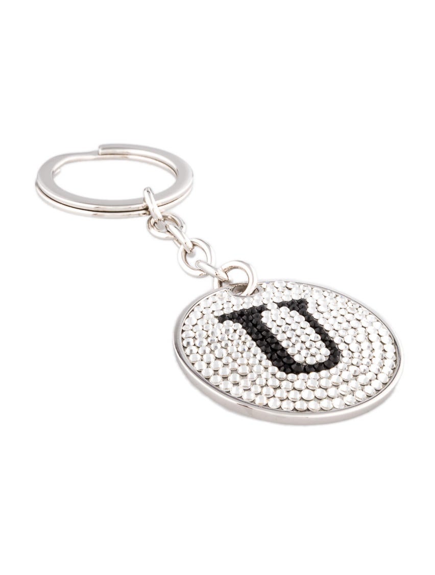 Judith Leiber Crystal 'U' Key Chain