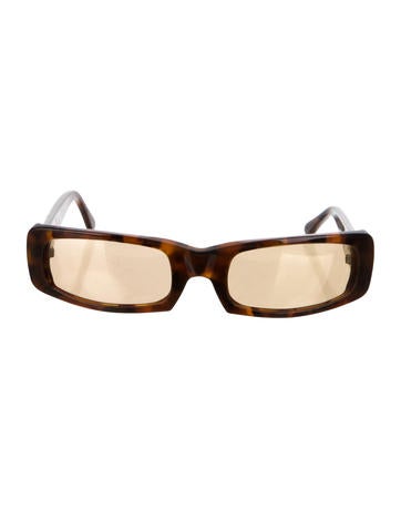 Judith Leiber Marbled Square Sunglasses